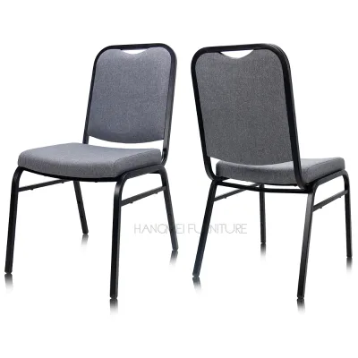 2023 Hotel Training Banquet Chair Restaurant Wedding Dining Restaurant Meeting VIP Iron Chair Chair for Church