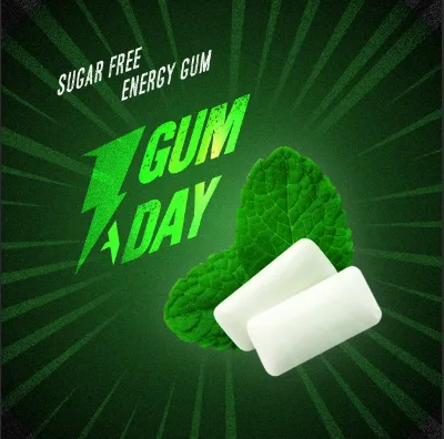 New Oem Taurine Chewing Gum Caffeine Energy Gum