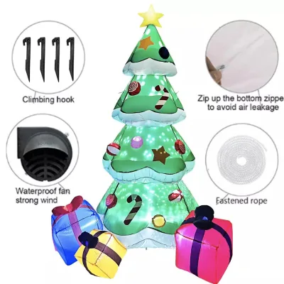 Inflatables Custom Inflatable Tree With Colorful Gift Boxes for Yard Garden