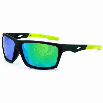 2809 New Fashion Custom Logo Square Cycling Sunglasses Men Women Sports Polarized Sun Glasses UV400 Tac White Green Red Blue