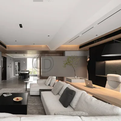 Minimalist Modern House Home Interior 3d Rendering Design Turnkey Home Decor with Furniture