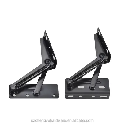 CY-751 Sofa Folding Spring Hinge 80 Degree Cupboard Door Turn Over Support Cabinet Upper Furniture Hinge for Sofa Bed