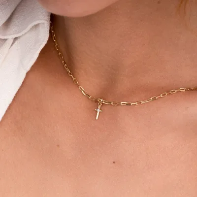 Classic Elements DIY Pendant Necklace for Women 18K Gold-Plated Mama Moon Star Cross Heart Bone Vintage Style Charms