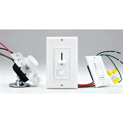 3way E522988 UL Certified lighting controller In-Wall LED light slide rotary rocker Dimmer Supports LED and Incandescent