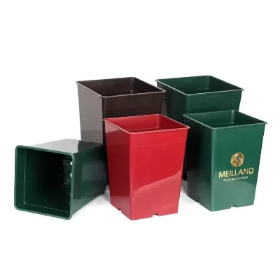 Modern Pasu Bunga Plastic Garden Square Resin Nursery Flower Pot Wholesale PP Material Plant Pots