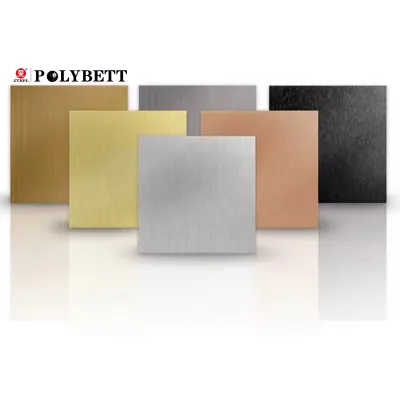 Golden Anti-Fading Compact Laminate Hpl Sheet Facade Hpl Panels for Sale