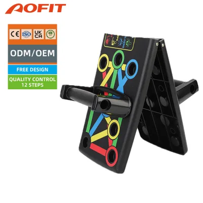 Aofit Multifunctional Fitness Bodybuilding Home Gym Exercise Foldable Portable ABS  Muscle Trainer Push-up Board