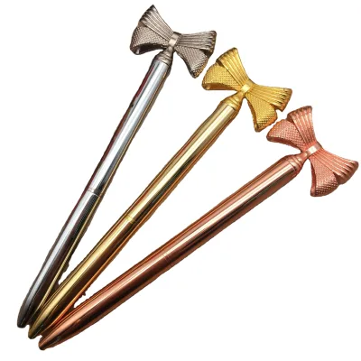 Cute Cartoon Bow Tie Girl Heart Ballpoint Custom Pens logo Printed Advertising Pens