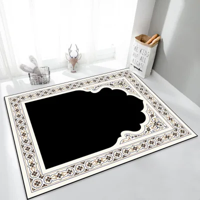 Middle Eastern Ethnic Prayer Mat Non Slip Mat Dirt Resistant Living Room Worship Prayer Rug Multiple Patterns Are Available