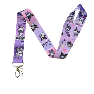 Length 17cm Multicolor Polyester Portable Cable Hanging Ropes for DIY Key Chain Promotional Activities