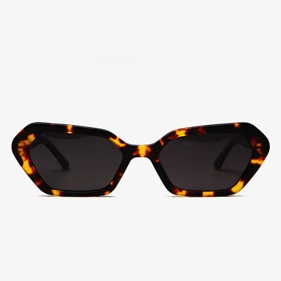Premium Custom Logo Shades Men Women Personalized Cat Eye Sun Glasses Retro Polarized Vintage Small Polygon Acetate Sunglasses