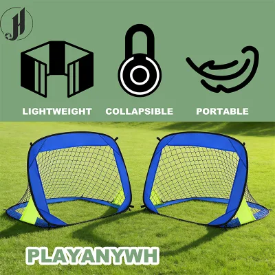 JH Pop up Soccer Goal, Portable Soccer Goals for Outdoor Indoor, Foldable Backyard Soccer Goal, Mini Soccer Net with Carry Bag