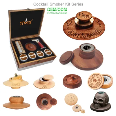 Cocktail Smoker Kit with Torch Wood Whiskey Smoker 4 Kinds of Wood Chips for Infuse Kit Set Wine Meats Drink Hotsale