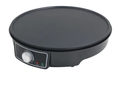 1000w 8' Electric Griddle Crepe Maker with Adjustable Temperature Controller and Switch for Homeuse