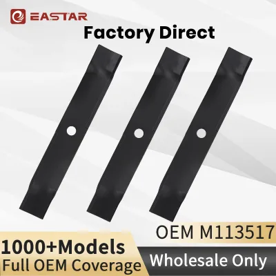 M113517 M115495 High Lift Blade for John Deer e 325 345 GX345 LX280 Scotts 48" Deck, 16 5/8 Inch Commercial Mower Blade