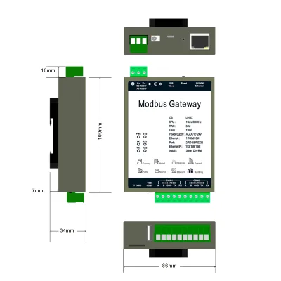 Modbus protocol convert to SNMP protocol