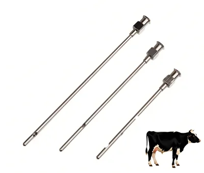 High-Quality Teat Cannula Stainless Steel Veterinary Tool for Cattle Udder Health Durable Dairy Farm Equipment for Milk Flow