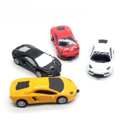 Sports Car USB Flash Drive Mini Cooper Cartoon Pen Drive 32GB 16GB Memory Pendrive Stick Pen Metal USB Flash Drive 8GB