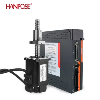 HANPOSE 60SB40-1605-400-ASD240 AC Servo Ball Screw Linear Motor 2.5A Brake Servo Motor with RS485 High-speed Communication
