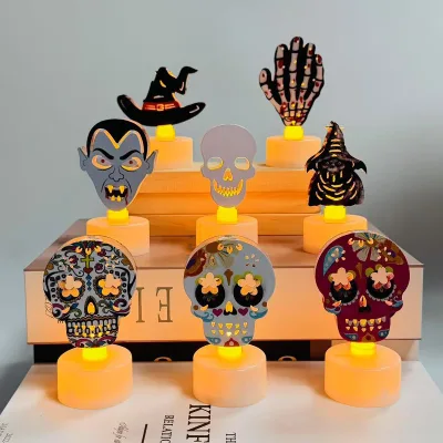 Halloween Pumpkin LED Candle for Party Atmosphere Decorative Lights for Home Holiday Christmas Candles
