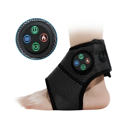 Smart Ankle Brace With Heat & Vibration Air Pressure Ankle Electric Heating Vibration Pad Air Compression Foot Massager