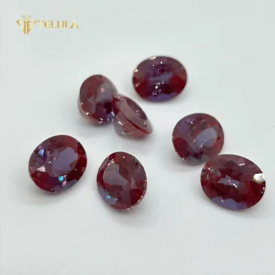 Synthetic Alexandrite Gemstone Alexandrite Stone Loose Round Cut Russian Alexandrite