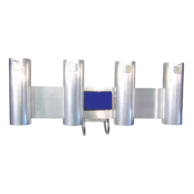 4 Hole Removable Bullbar Aluminium Fishing Rod Holder Fishing Rod Display Rack