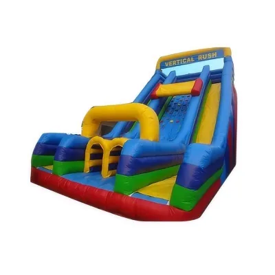 26ft Colorful Dual lane Dry Slide Inflatable Climbing Slide Bouncer Slide for Kids
