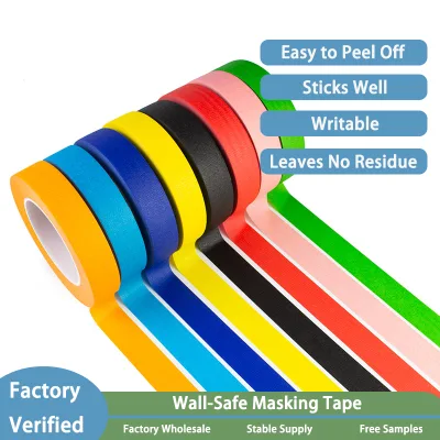 Masking Tape, Seam-Finishing Strips, Decorative Color-Separation Tape  High Adhesion, Leaves No Residue