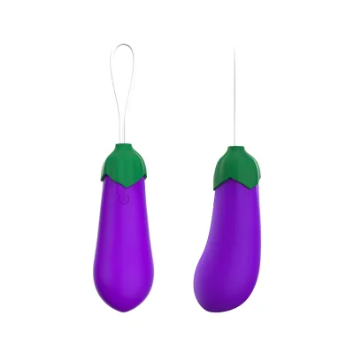 10 Frequency Eggplant Vibrator With Wireless Remote Control Masturbation Vibrator Egg Cute Vegetable Vibrator Mini Wand Massager