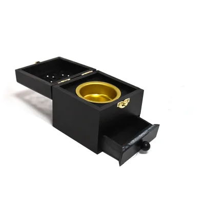 Arabic Decor Double-Layer Wood Charcoal Incense Holder Copper Oud Censer for Bukhoor Incense Burning Ramadan Gift for Aromatic