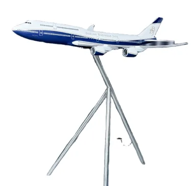 150cm Large-size B747-400 B747-8 Resin Airplane Model Long Landing Decoration Passenger Aircraft Decoration Custom Logo