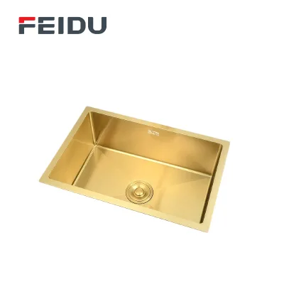 FEIDU Stainless Steel Single Bowl Deep Utility Sink for RV Laundry Bar Handmade Rectangular Nano Surface Undermount Easy Clean