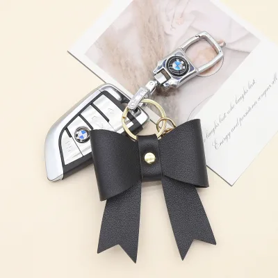 Bag Charm,Hot Sale Pu Leather Bow Pendant Bag Hanging Charm for Girls Bag Decoration
