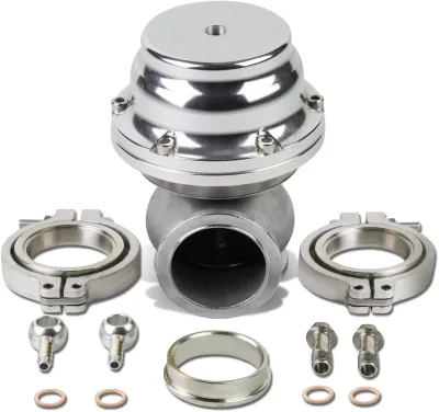 MVS 38mm External Turbo Wastegate Black - Fits Tial Springs & Flange Water Cooled External Turbo Manifold Wastegate