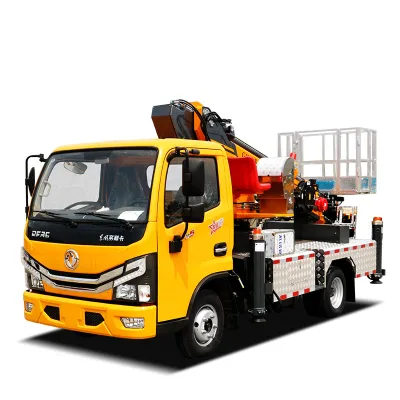23m 28m  Working Height Truck Mounted Crane With Cradle for Aerial Work Platform for Sale Dongfeng Dolica