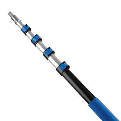 Telextent 18ft/5.4-meter Factory-Made Aluminum Telescopic Pole for Dusting & Decorating Lightweight for Indoor/Outdoor Use