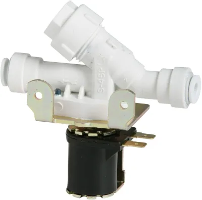 1/4" - 1/4" White Elkay 35981C Solenoid Water Inlet Valve for EZOTL81A or EZOTL81B