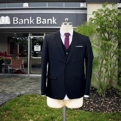 Premium Quality Men's Business Suit Set Coat+Trousers Bulk Order China Factory Price Ready Stock