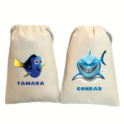 Factory Directly Supply Nature Eco-friendly Wholesale Small Cotton Drawstring Bags
