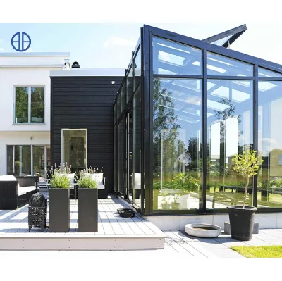 Strong Structure Glass Room Home Photovoltaic Sunrooms Glass House Prefab House With Solar