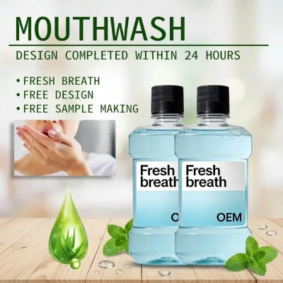WholesaleFactory Wholesale 250ml Mouthwash Home Use Mint Oral Care Natural Coconut Mouthwash