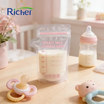 Reliable Leak Resistant Milk Storage Bag for Secure Breast Milk Freezing and Feeding Support
