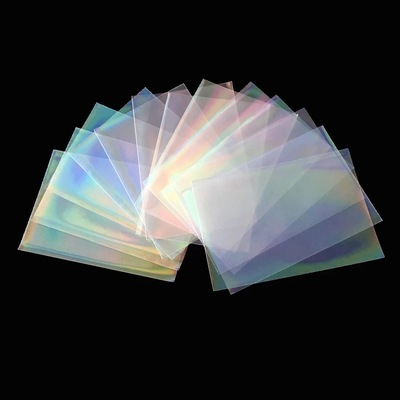 Custom Logo 3x4 Thin Sports Laser Baseball Card Holder Protector Sleeve Hologram Clear Penny Sleeves Printing Standard Size