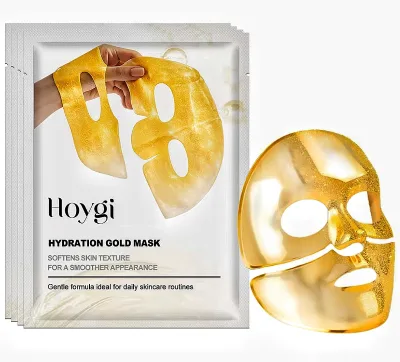 HOYGI 24K Gold & Collagen Firming Hydrating Face Mask with Skin-Renewing & Softening Formula