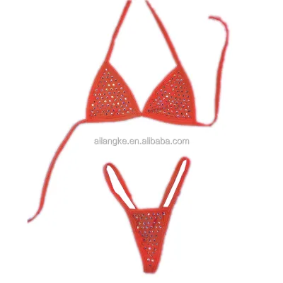 OEM Custom Wholesale Top DealsTop Ranking Rhinestone Bikinis Set
