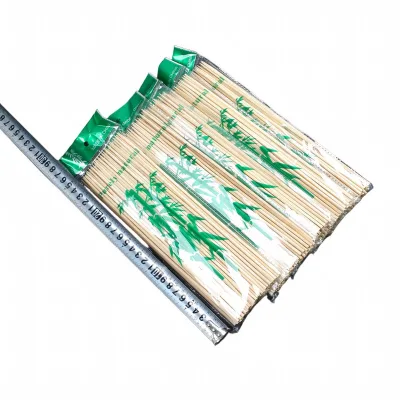 OEM Custom Bamboo Stick Disposable 12cm 15cm 18cm 20cm 30cm 40cm Bbq Bamboo Skewer for Party