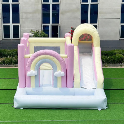 Bouncy Castle with Slide Durable Stitched Bouncy Castle Kids Outdoor Bouncy Castle