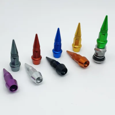 Made from Durable Aluminum Plastic Tire Dust Valve Stem Caps