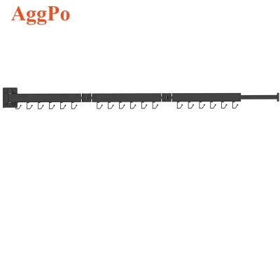 Punch-free Folding Clothes Drying Rack Wall-mounted Balcony Clothes Drying Rod Bathroom Toilet Drying Artifact 360degreerotation